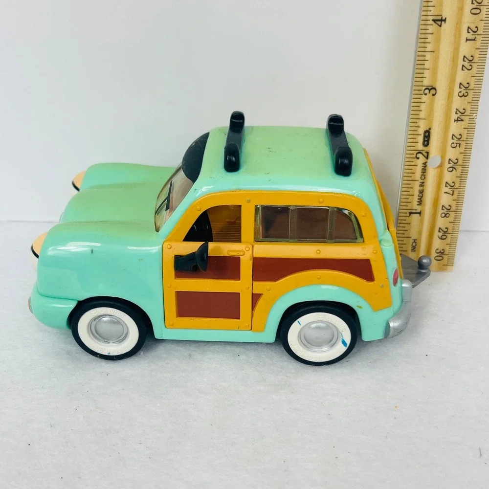 Chevron Cars Woody Wagon Mint Green Woodie Collectible Toy Car Techron 1996